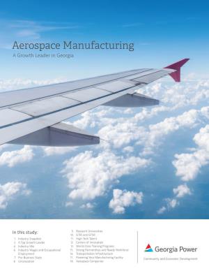 Aerospace Manufacturing a Growth Leader in Georgia