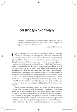 On Space(S) and Time(S)