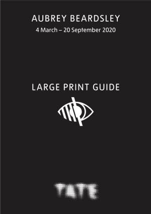 Large Print Guide Aubrey Beardsley