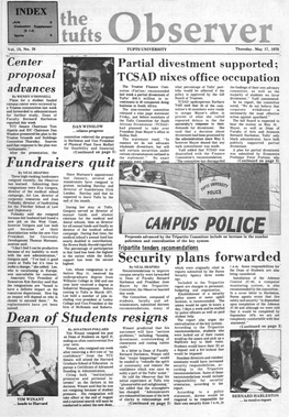 Fundraisers Quit Dean of Students Resigns