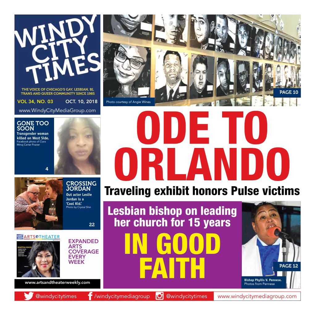 Traveling Exhibit Honors Pulse Victims Jordan Is a ‘Cool Kid.’ Photo by Crystal Shin Lesbian Bishop on Leading 22 Her Church for 15 Years