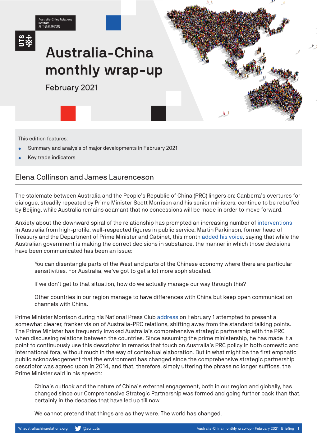 Australia-China Monthly Wrap-Up February 2021