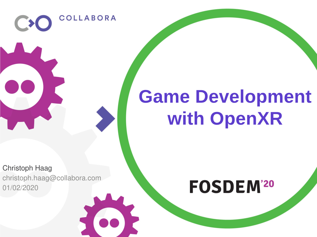 Game Development with Openxr
