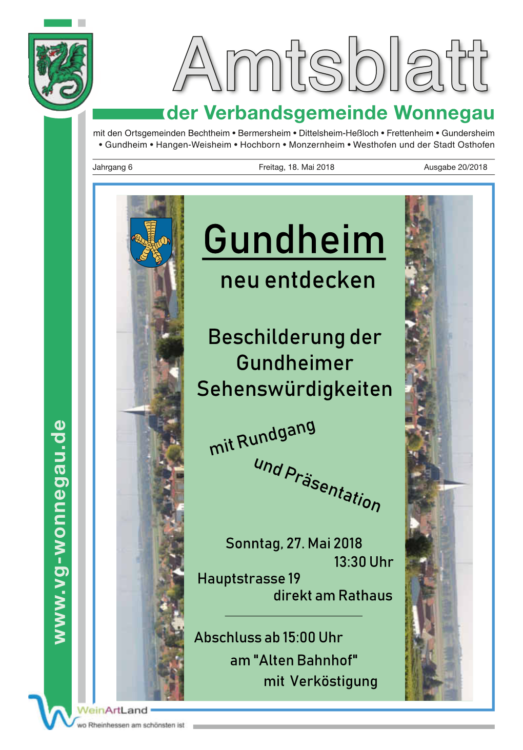 Gundheim • Hangen-Weisheim • Hochborn • Monzernheim • Westhofen Und Der Stadt Osthofen