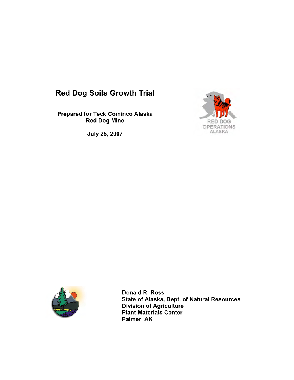 Red Dog Soils Growth Trial