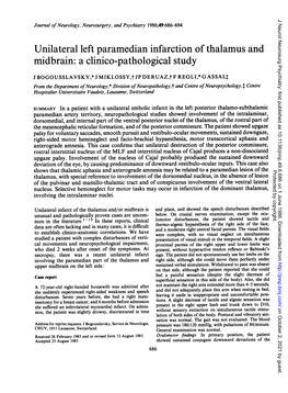 Midbrain: a Clinico-Pathological Study