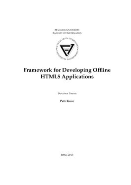 Framework for Developing Offline HTML5 Applications