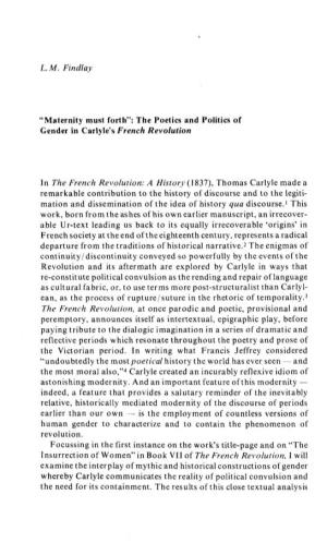 LM Findlay in the French Revolution: a History