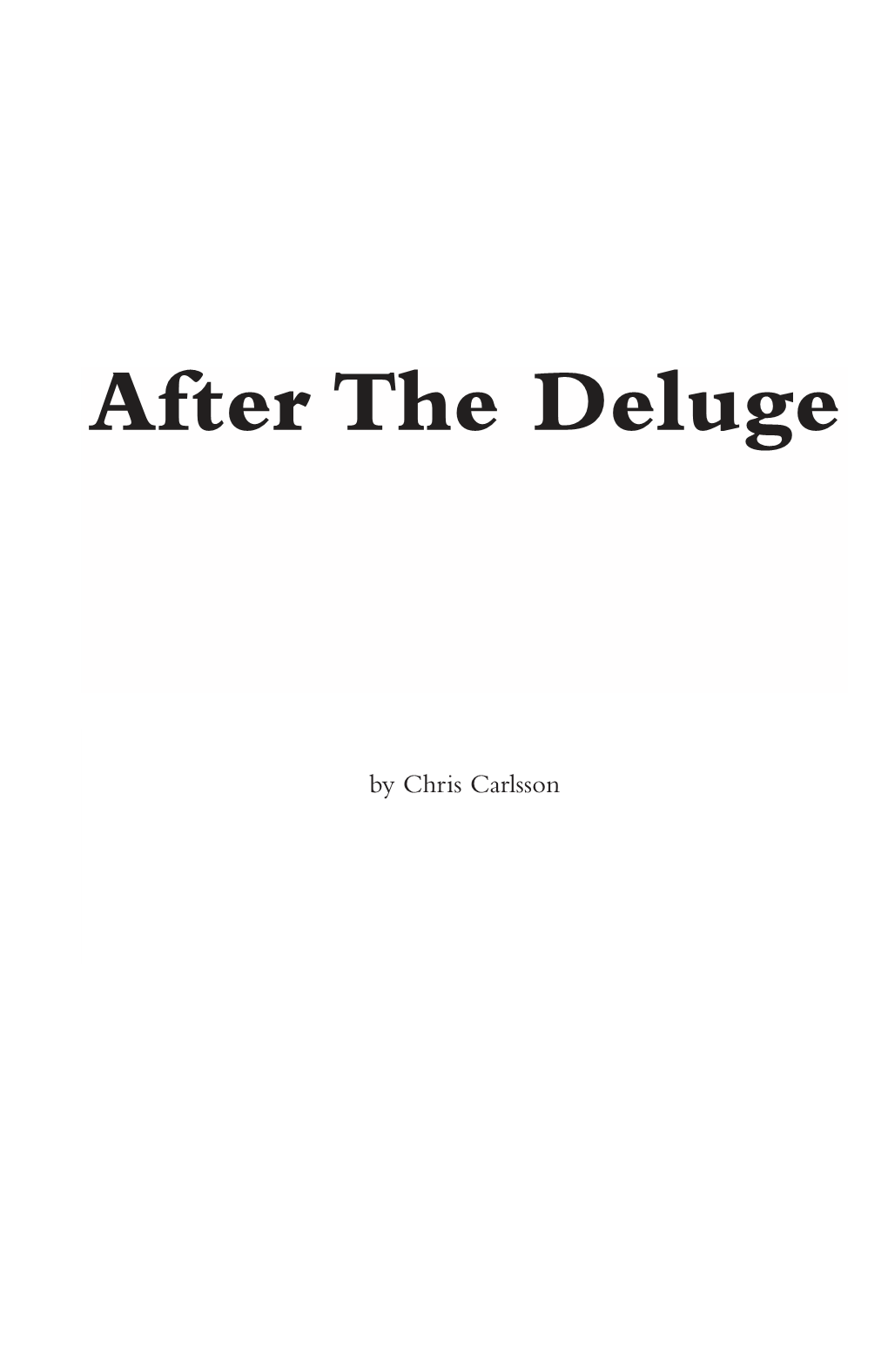 To Download the After the Deluge