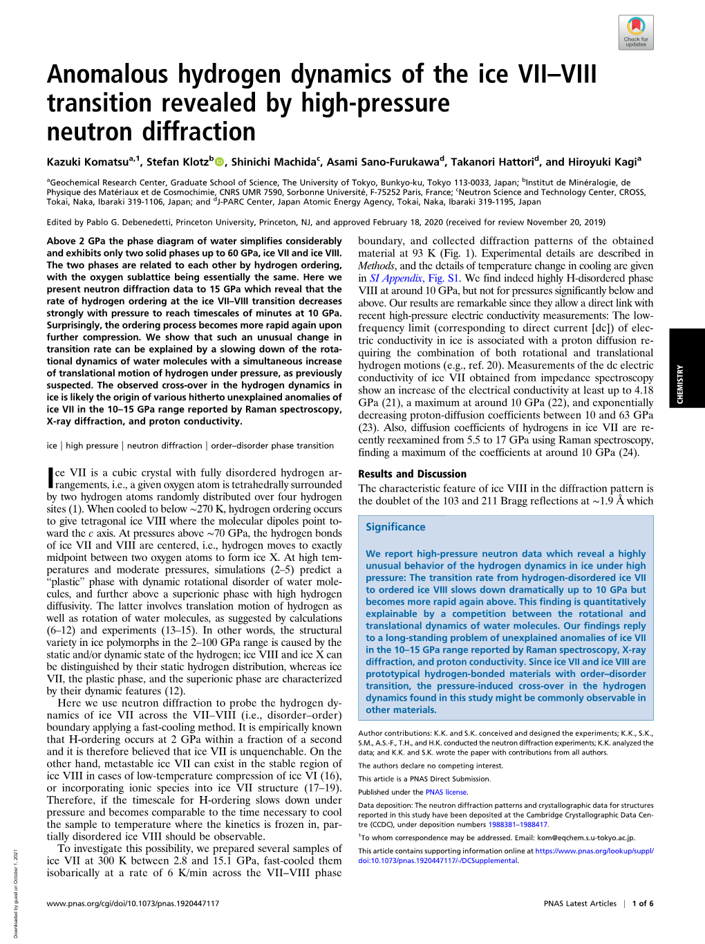 Anomalous Hydrogen Dynamics of the Ice VII–VIII Transition Revealed by High-Pressure Neutron Diffraction