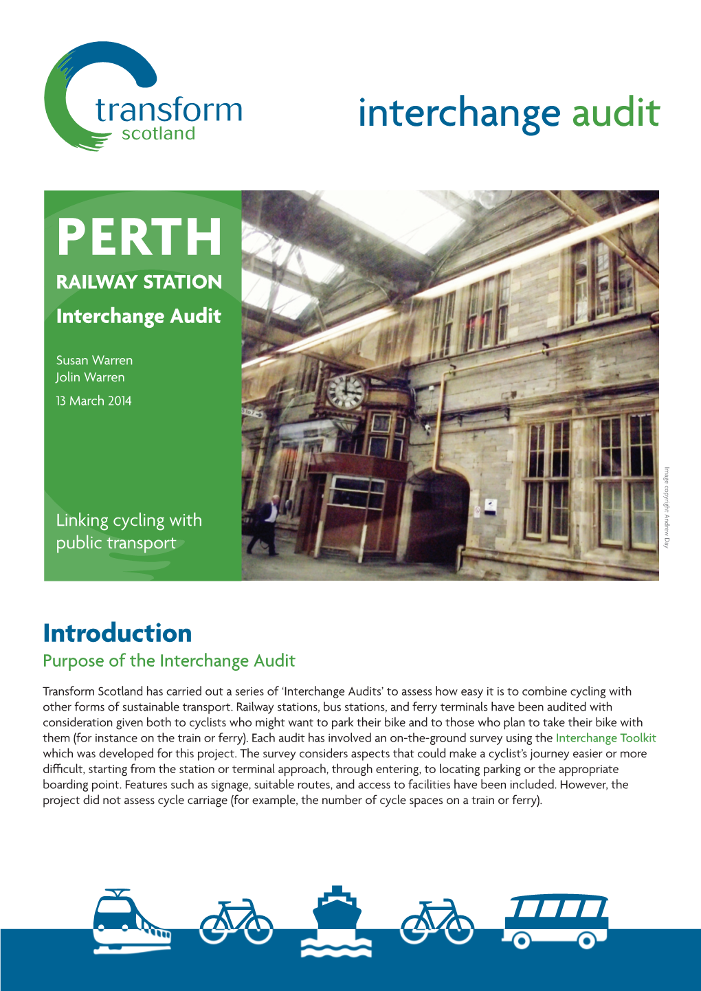 Interchange Audit -- Perth Railway Station