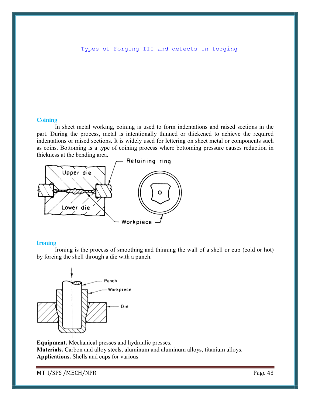 Manufacturing Technology