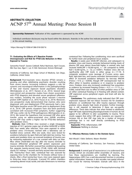 ACNP 57Th Annual Meeting: Poster Session II