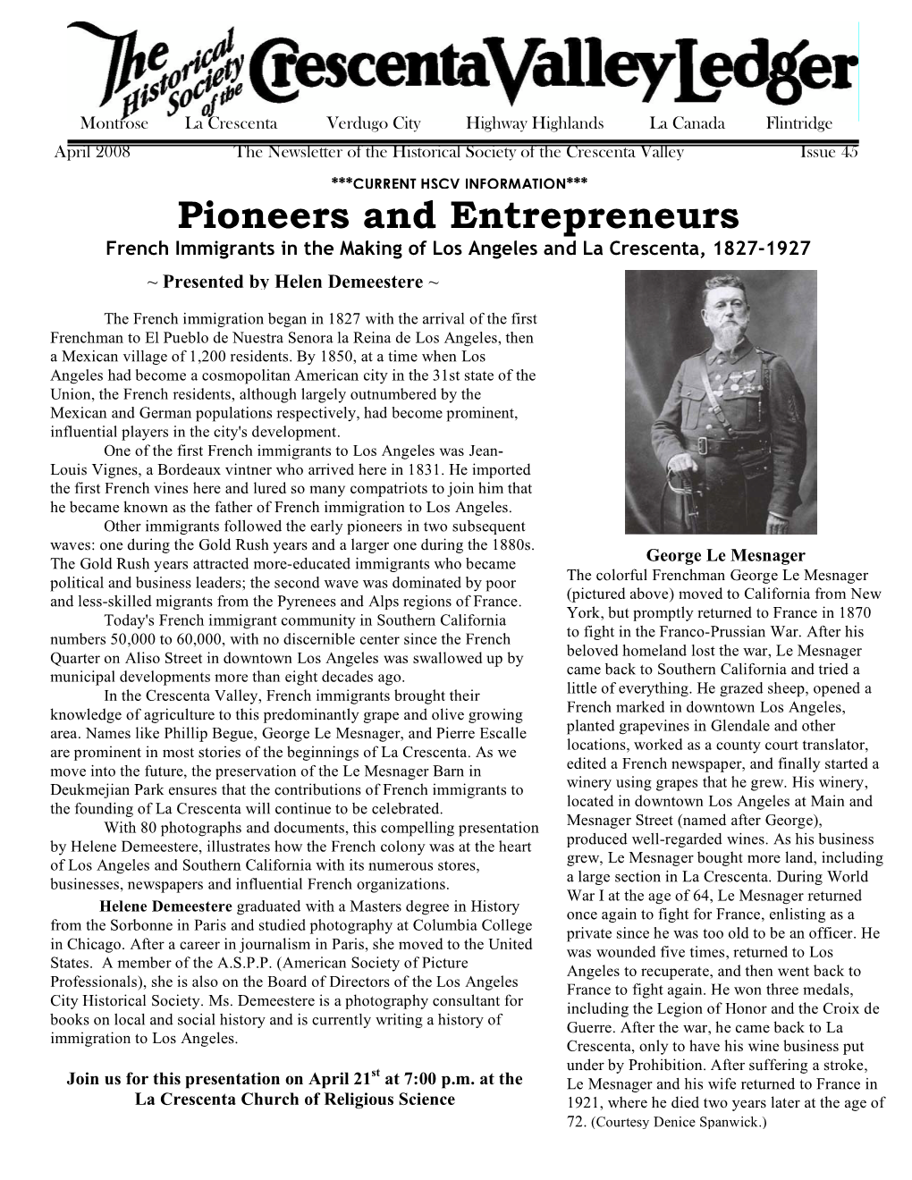 Pioneers and Entrepreneurs