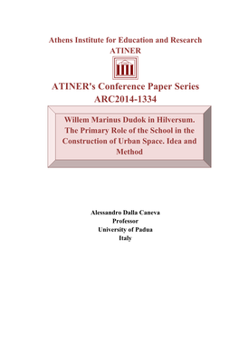 ATINER's Conference Paper Series ARC2014-1334