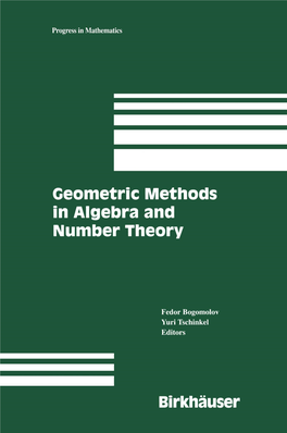 Bogomolov F., Tschinkel Yu. (Eds.) Geometric Methods in Algebra And