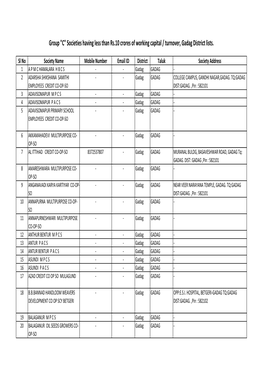 Gadag District Lists