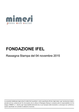 Fondazione Ifel