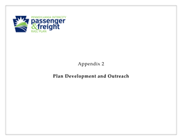 Appendix 2 Plan Development and Outreach