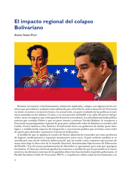 El Impacto Regional Del Colapso Bolivariano