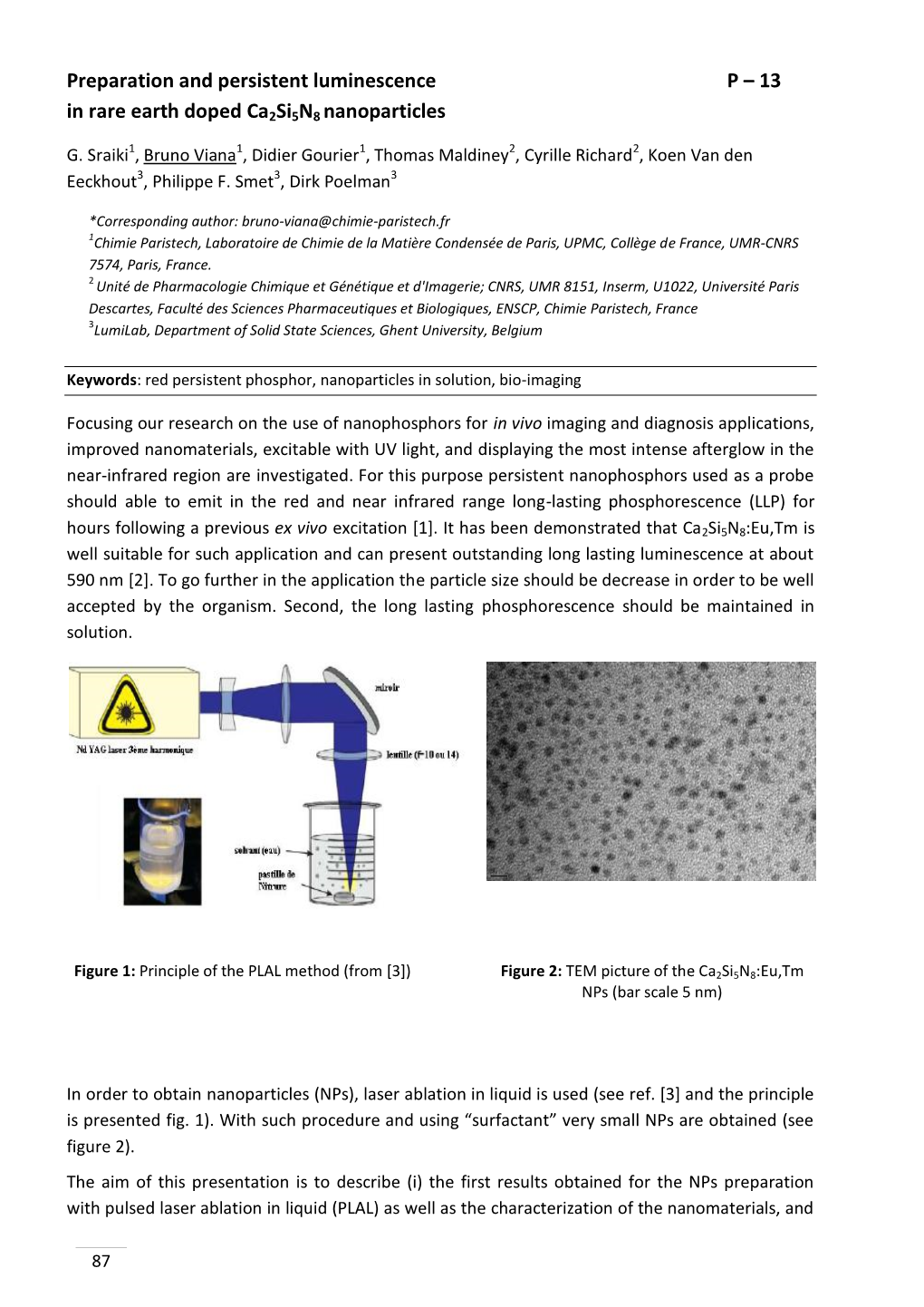 13 in Rare Earth Doped Ca2si5n8 Nanoparticles