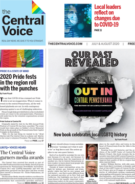 OUR PAST REVEALED PRIDE IS a STATE of MIND 2020 Pride Fests in the Region Roll with the Punches by Frank Pizzoli