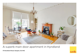 A Superb Main Door Apartment in Hyndland