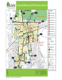 Proposed Bikeway and Pedestrian Network and Pedestrian Bikeway Proposed DR