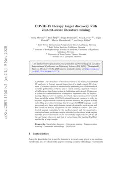 Arxiv:2007.15681V2 [Cs.CL] 9 Nov 2020 Method by a Large Margin