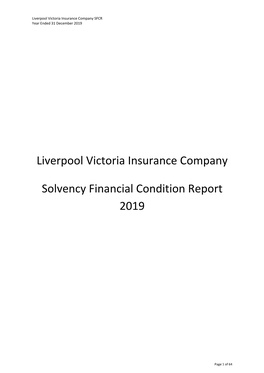 Liverpool Victoria Insurance Company Solvency