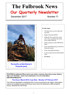 Our Quarterly Newsletter