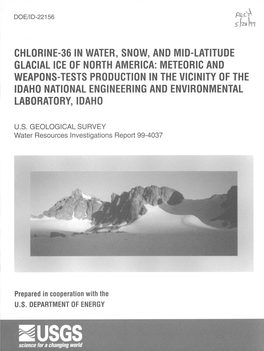Chlorine-36 in Water, Snow