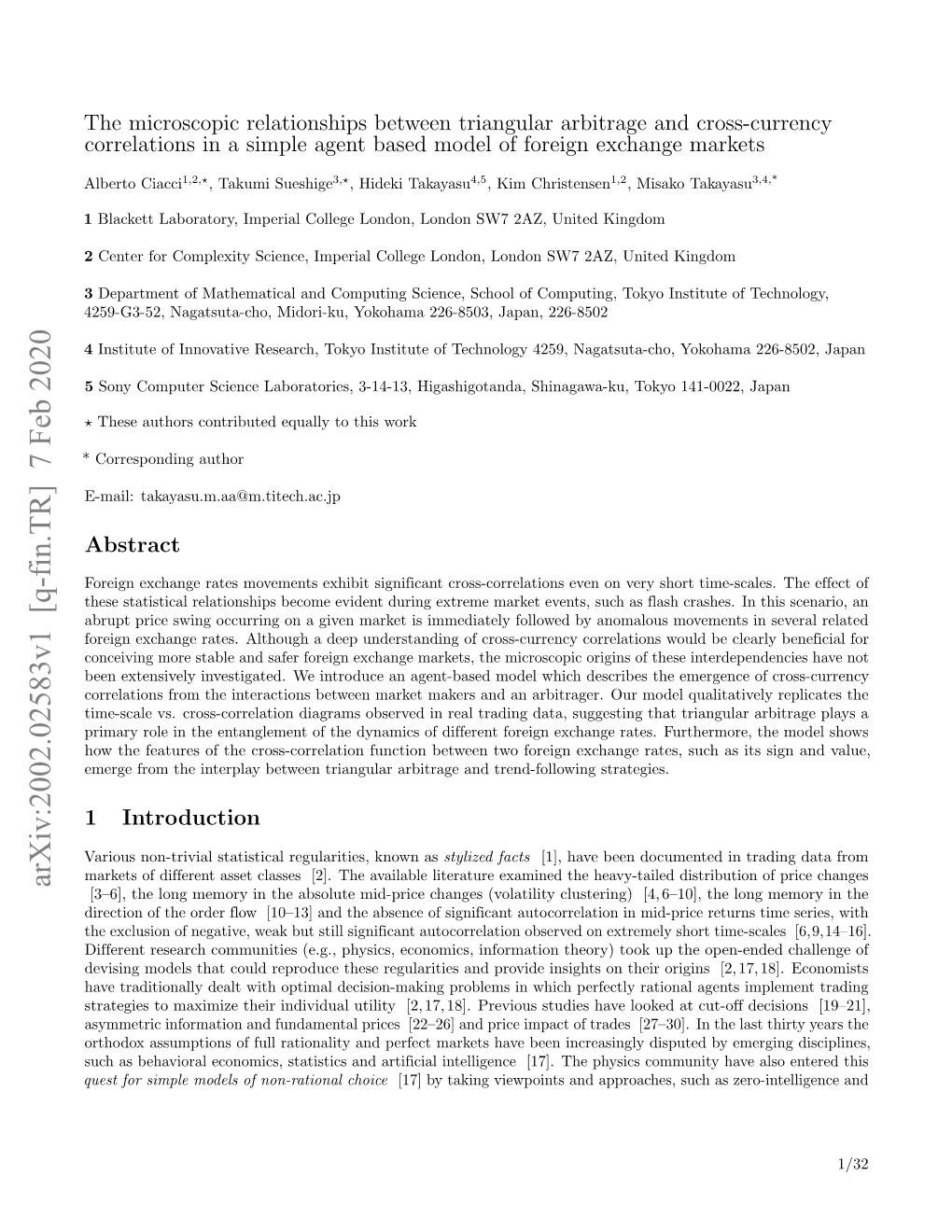 The Microscopic Relationships Between Triangular Arbitrage and Cross-Currency Correlations in a Simple Agent Based Model of Foreign Exchange Markets