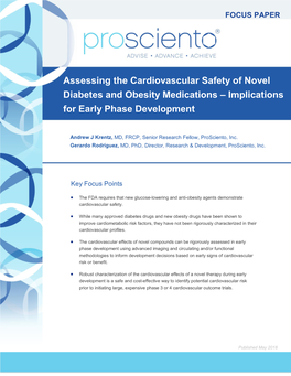 Assessing the Cardiovascular Safety of Novel Diabetes And