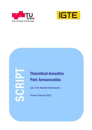 Theoretical Acoustics Part: Aeroacoustics