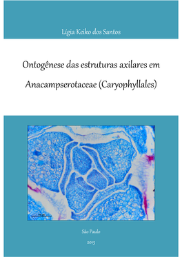 Ontogênese Das Estruturas Axilares Em Anacampserotaceae (Caryophyllales)