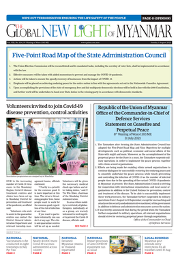 Five-Point Road Map of the State Administration Council