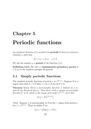 Periodic Functions