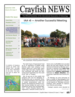Crayfish News Volume 28 Issue 1