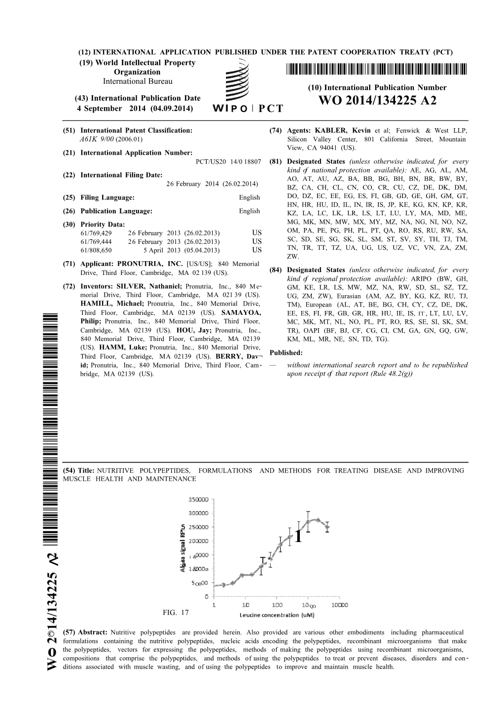 WO 2014/134225 A2 4 September 2014 (04.09.2014) P O P CT