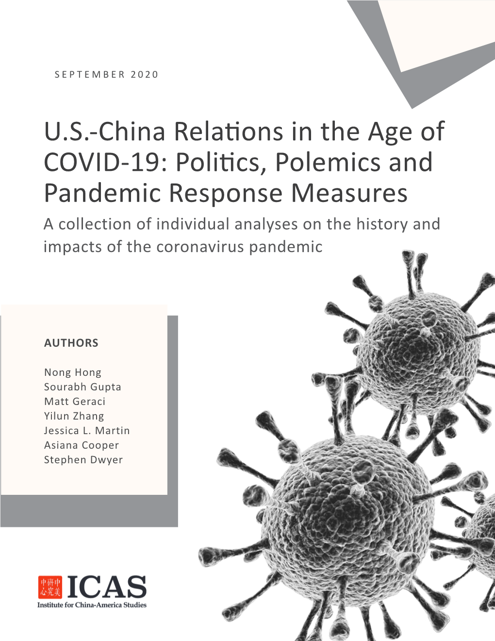 US-China Relations in the Age of COVID-19