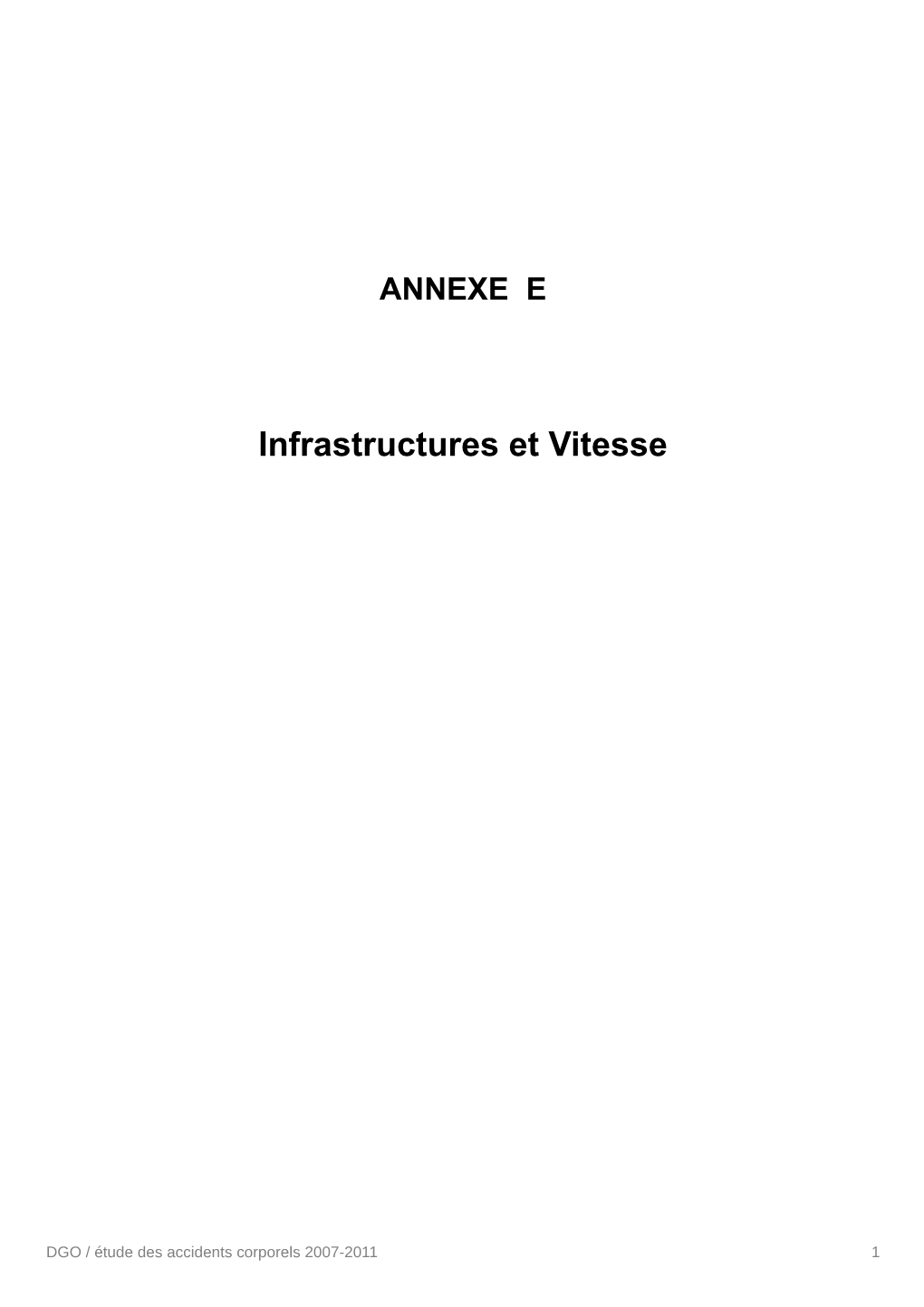 Infrastructures Et Vitesse