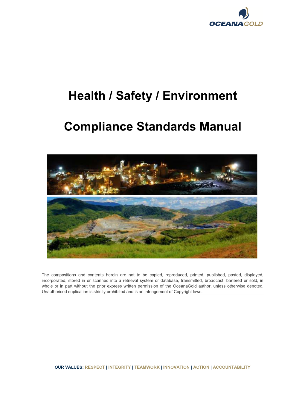 Health / Safety / Environment Compliance Standards Manual