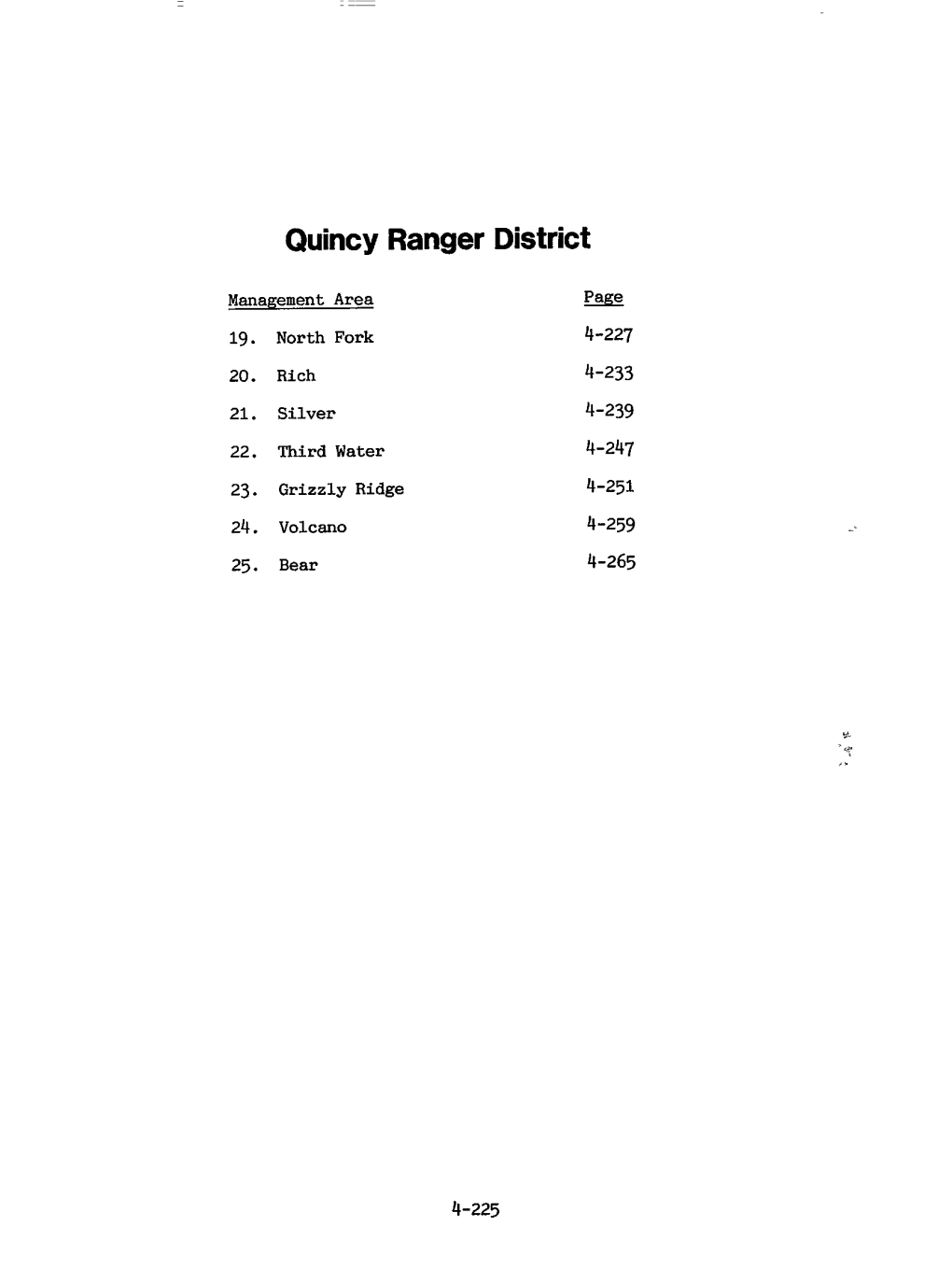 Quincy Ranger District