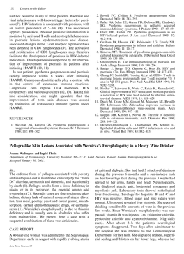 Pellagra-Like Skin Lesions Associated with Wernicke's Encephalopathy In