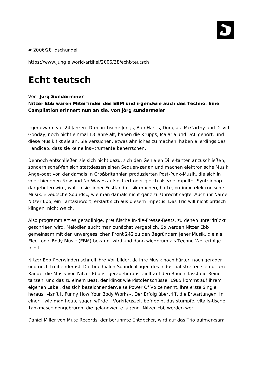 Echt Teutsch