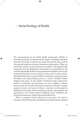 1 Social Ecology of Health