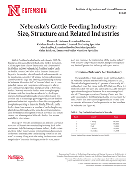 Nebraska's Cattle Feeding Industry
