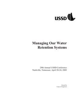 Managing Our Water Retention Systems