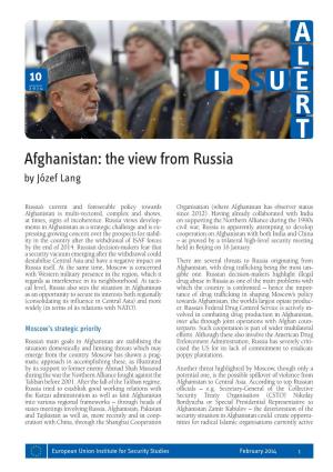Afghanistan: the View from Russia by Józef Lang
